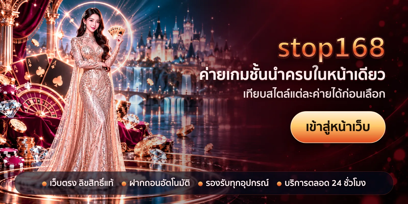 ภาพหัวเรื่องของ stop168 ชุดที่ 3 — ค่ายเกมชั้นนำครบในหน้าเดียว